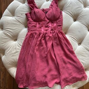 Chic Sleeveless Pink Mini Dress